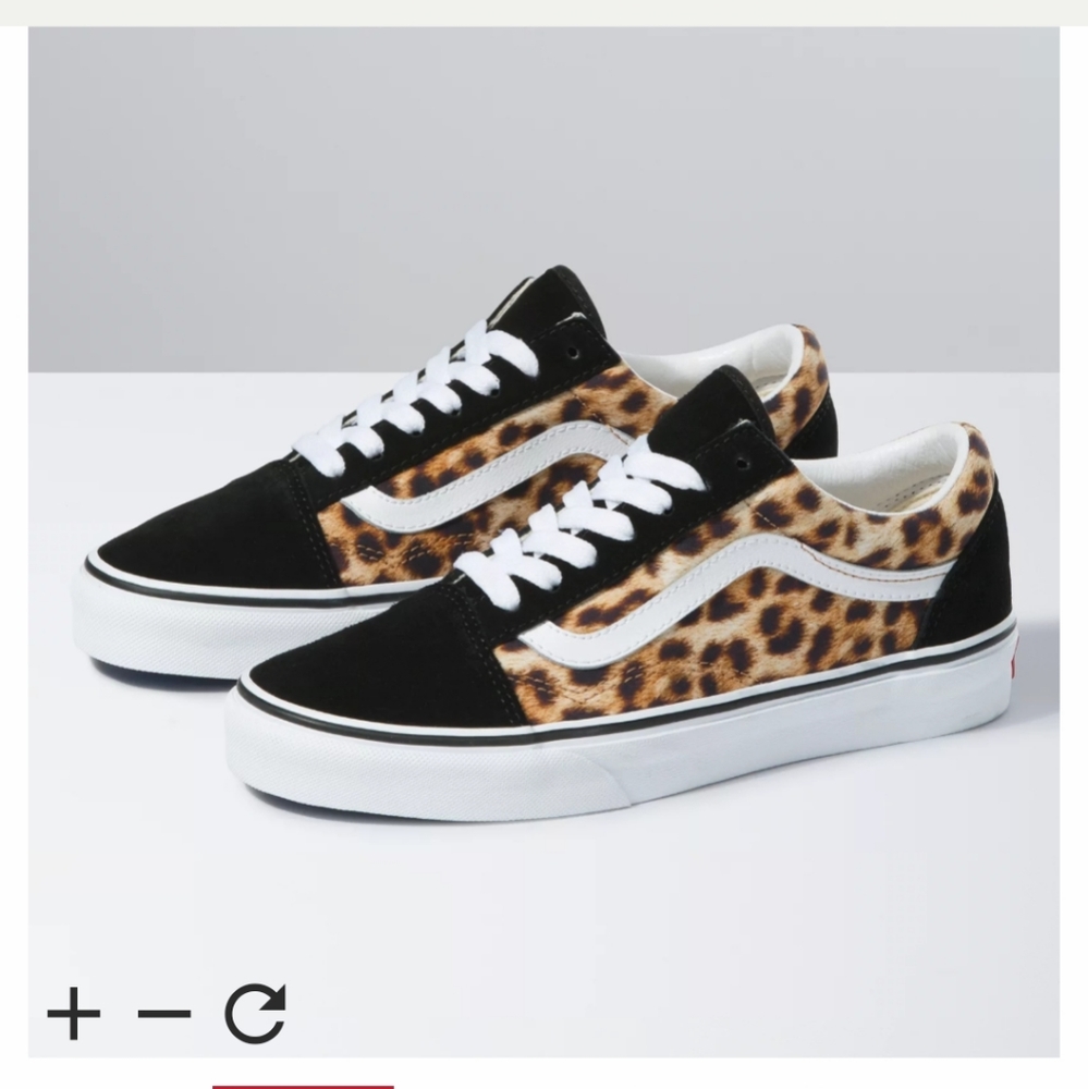 Brand New in Box, Vans Leopard print old school Women size 6.5